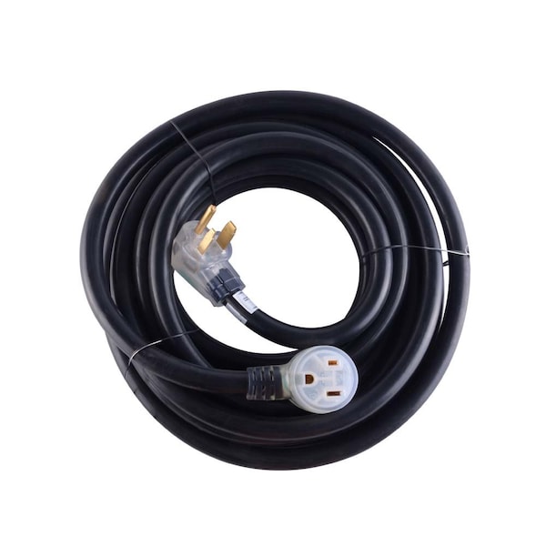 Superior Electric STW Extension Cord, 8 AWG, Indoor/Outdoor, 1 Outlets, 6-50R, Black, 6-50P, 25 ft WC825 - main